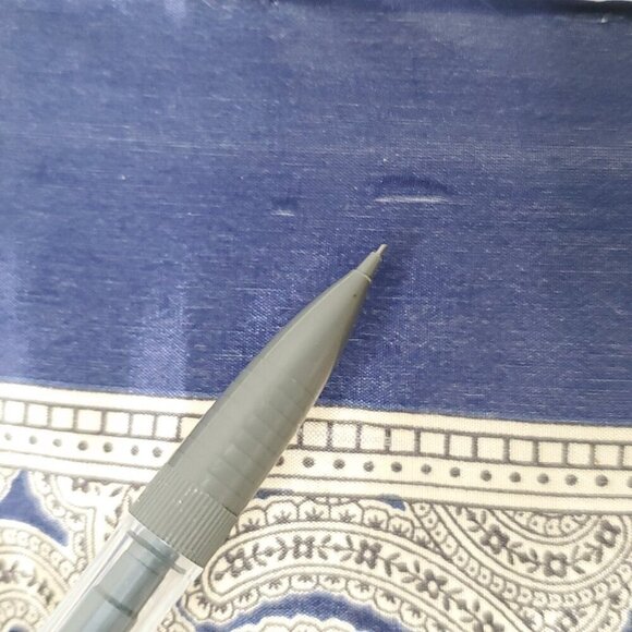 Vintage Club Echo Silk Paisley Scarf Square Navy Blue Tan Black Rolled Edges - Picture 4 of 4